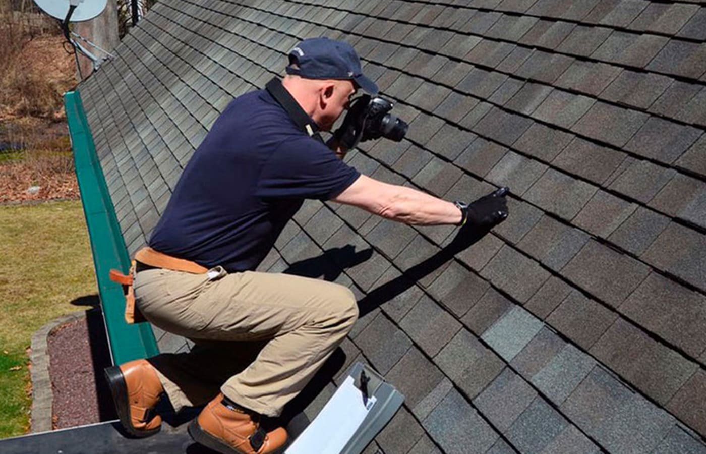 Luxury home exterior with a clean roof finish