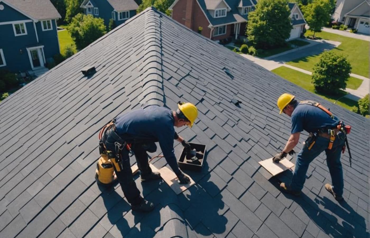 New roof installation
